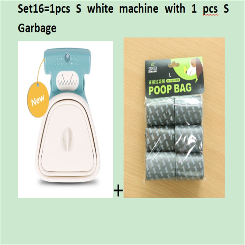 Pet Dog Travel Foldable Poop Scooper With 1 Roll Decomposable bag