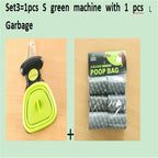 Pet Dog Travel Foldable Poop Scooper With 1 Roll Decomposable bag