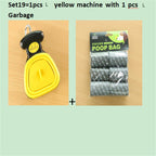 Pet Dog Travel Foldable Poop Scooper With 1 Roll Decomposable bag