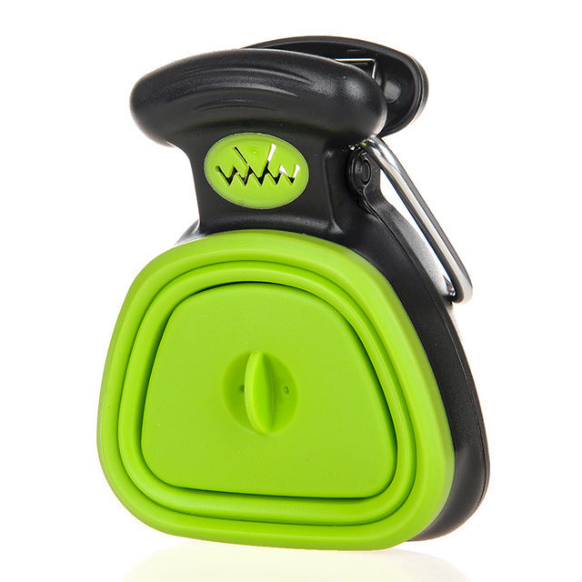 Pet Dog Travel Foldable Poop Scooper With 1 Roll Decomposable bag