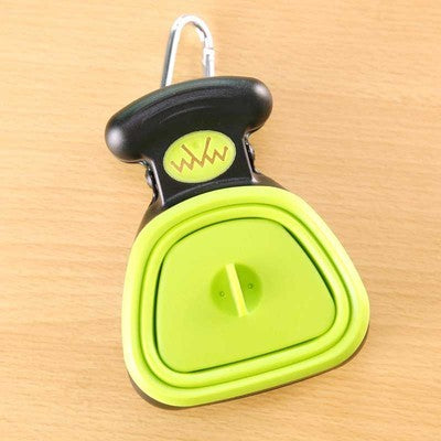 Pet Dog Travel Foldable Poop Scooper With 1 Roll Decomposable bag
