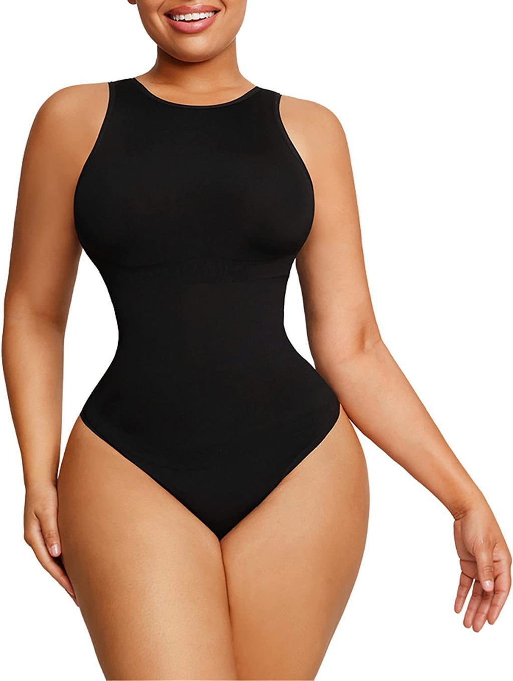 Belly Contraction Body Shaper Round Neck bodysuit